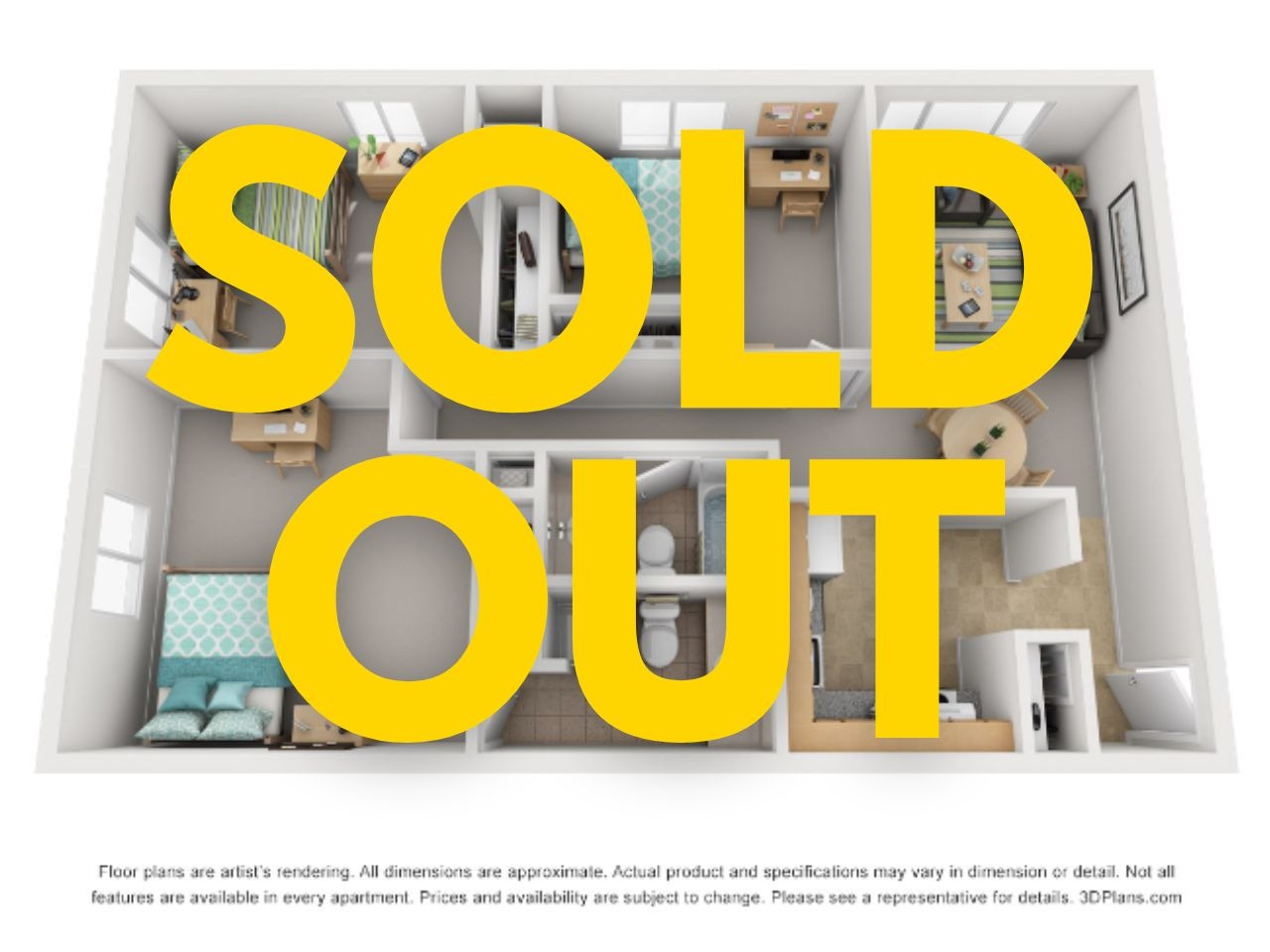 The Wallace 3 Bed Apartment Camelot Apartments