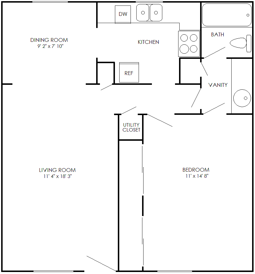 Natchez Village 1 Bedroom 1 Bed Apartment West End Living