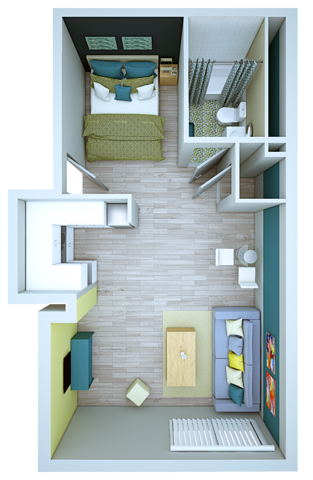 Junior One Bedroom Studio