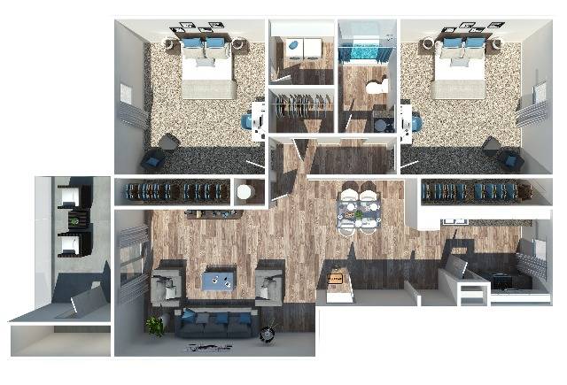 Two Bedroom | One Bathroom