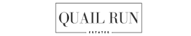 Elegant Quail Run Estates logo, showcasing refined typography and modern design.