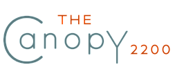 The Canopy 2200 logo featuring sleek, modern typography in teal and orange.