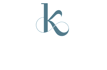 Elegant Kensington Station logo featuring a stylized 'k' on a sleek black background.