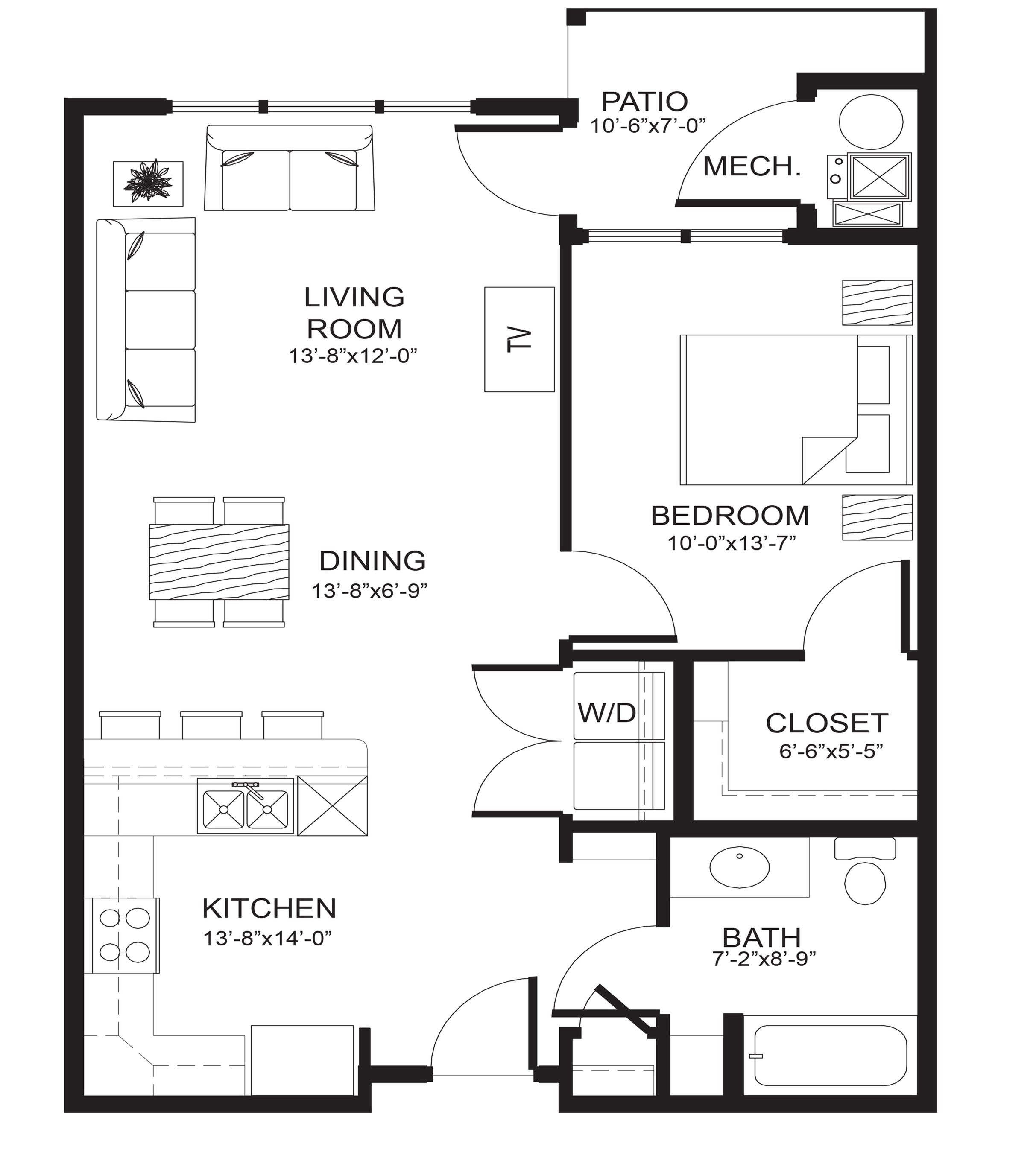 Floor Plans Winhall of Williams Pointe Waukee Apartments