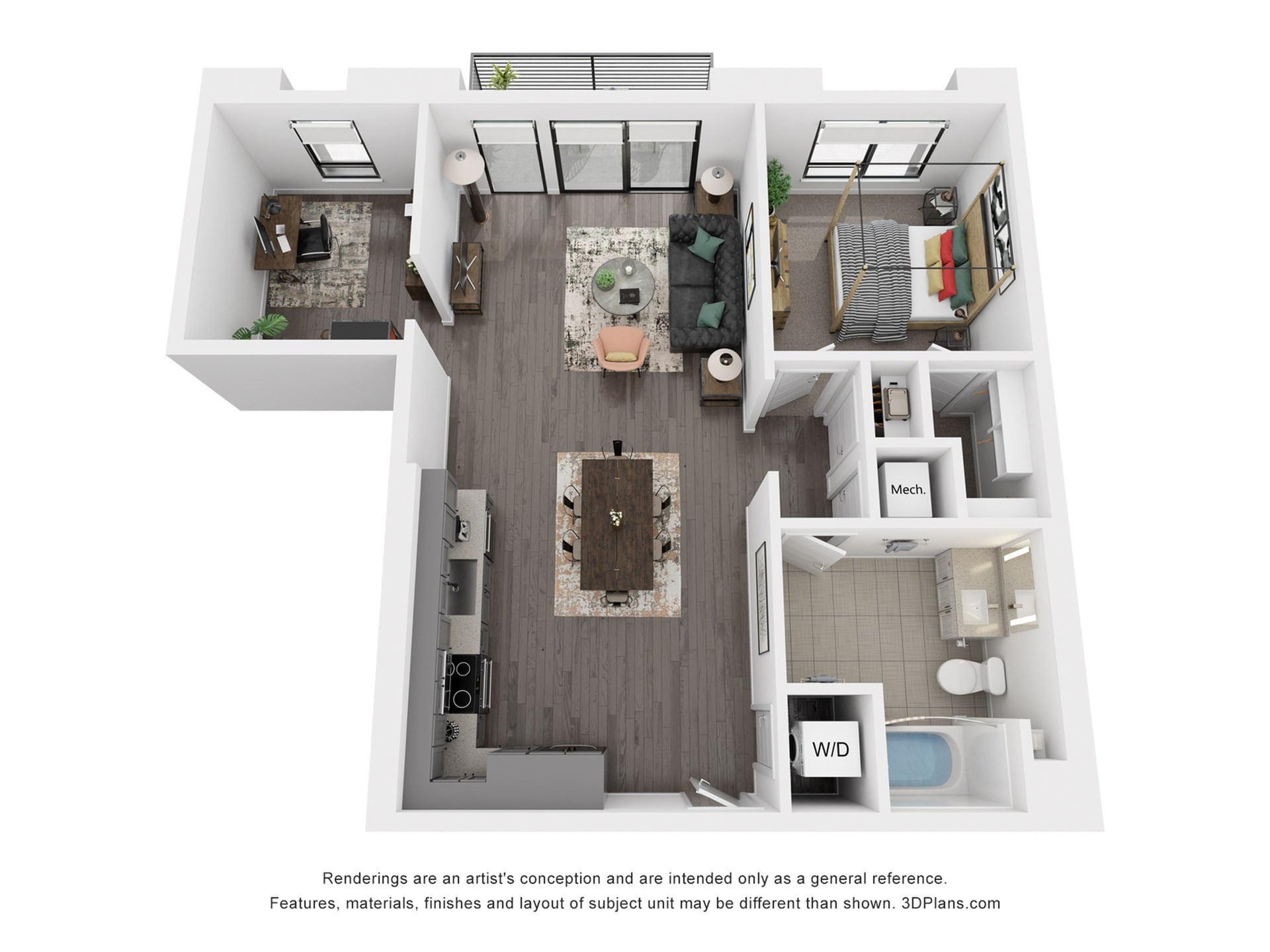 Floor plan layout diagram for A14DP