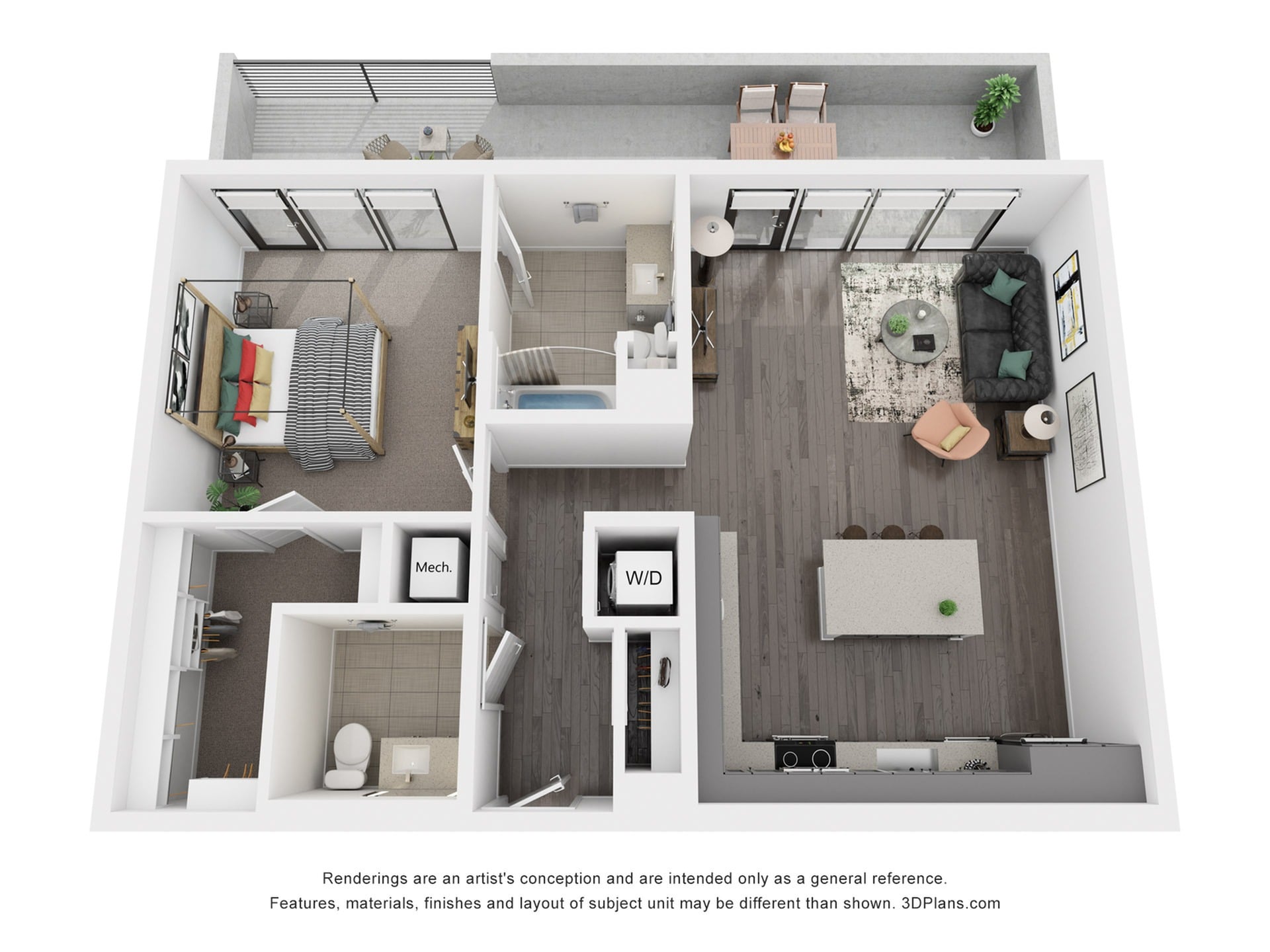 Floor plan layout diagram for A15P