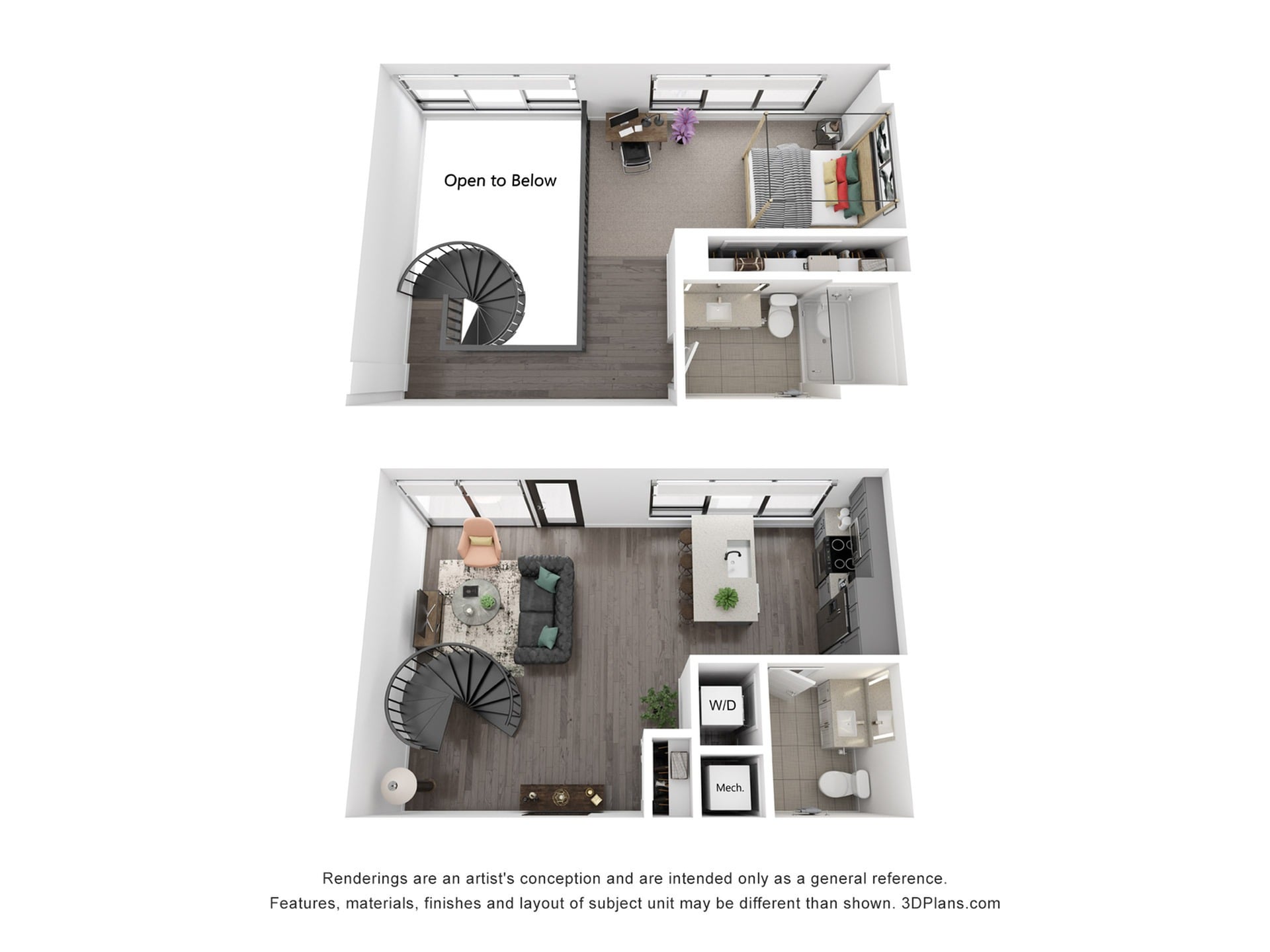 Floor plan layout diagram for A18L
