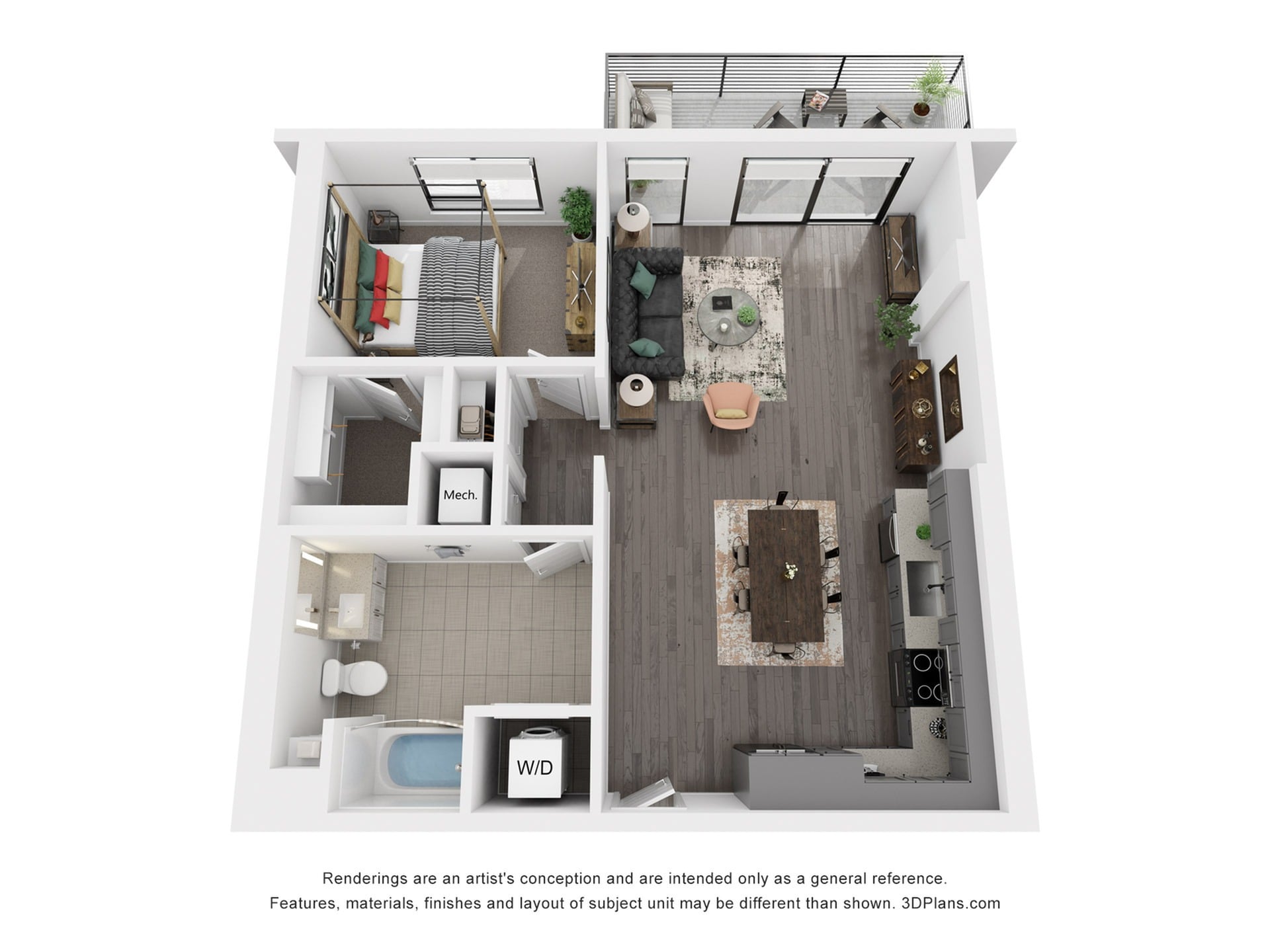 Floor plan layout diagram for A3