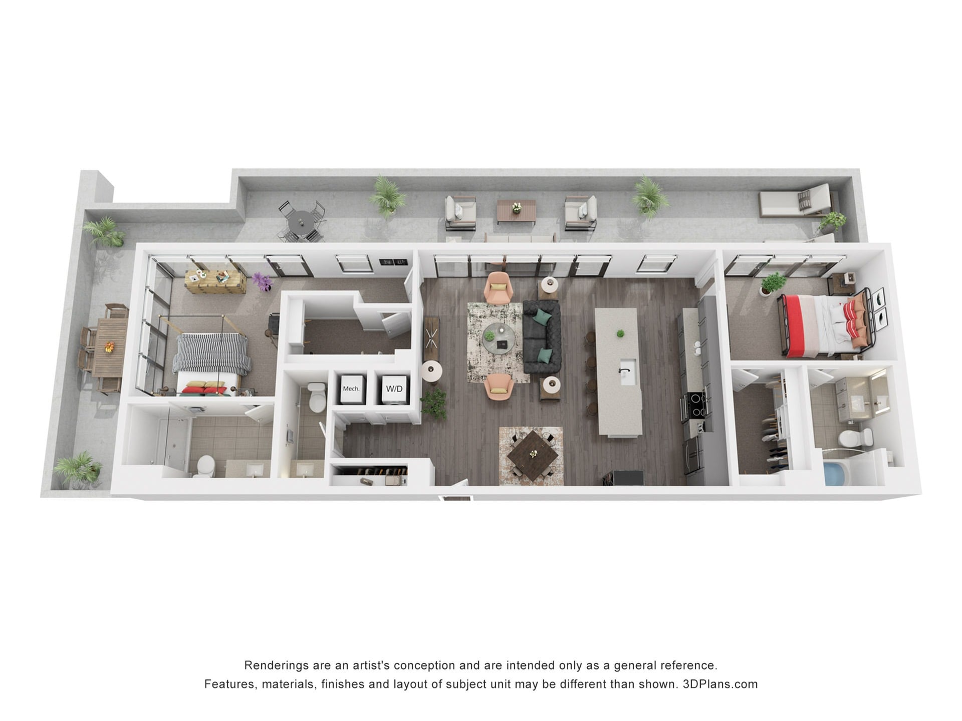 Floor plan layout diagram for B14P