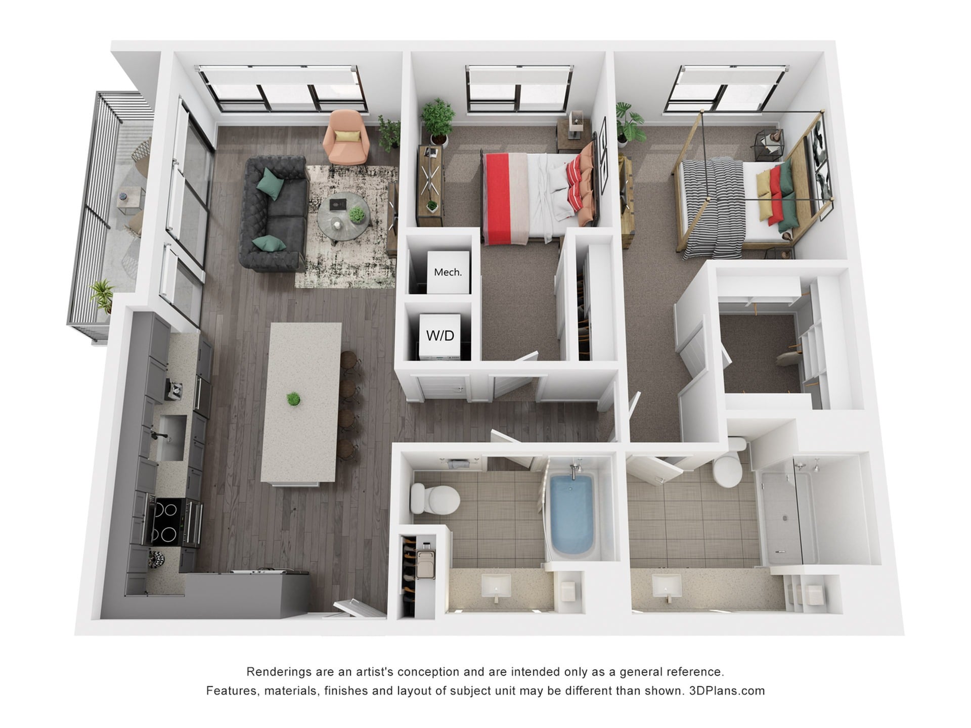 Floor plan layout diagram for B4
