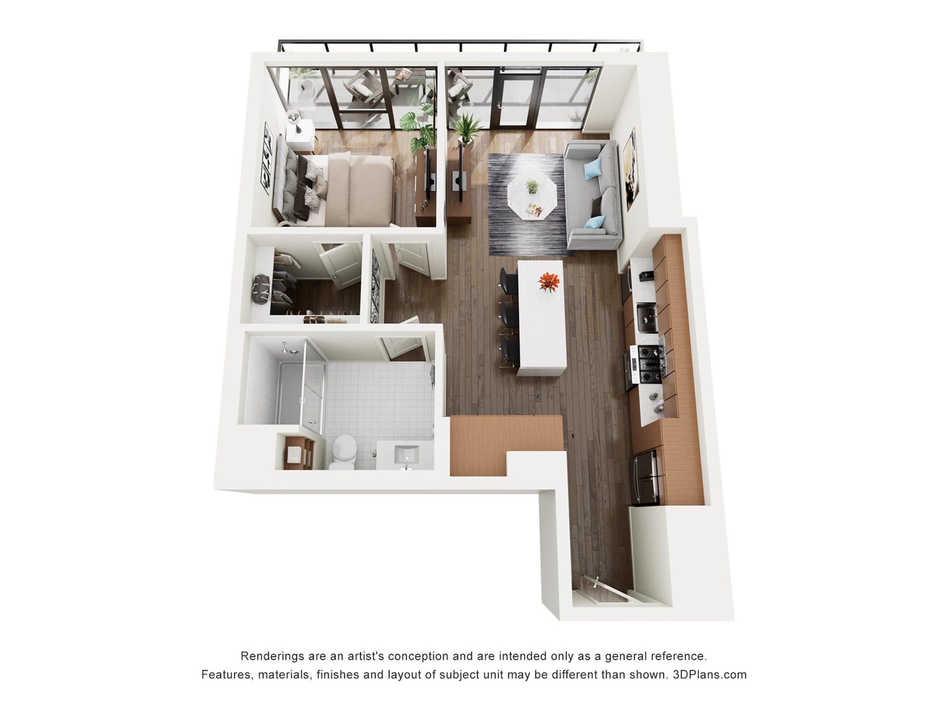 Floor plan layout diagram for A1