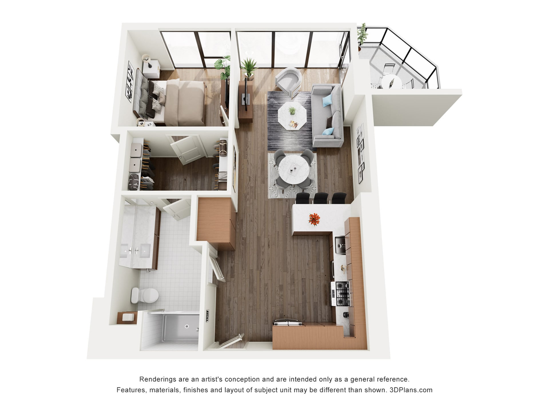 Floor plan layout diagram for A4