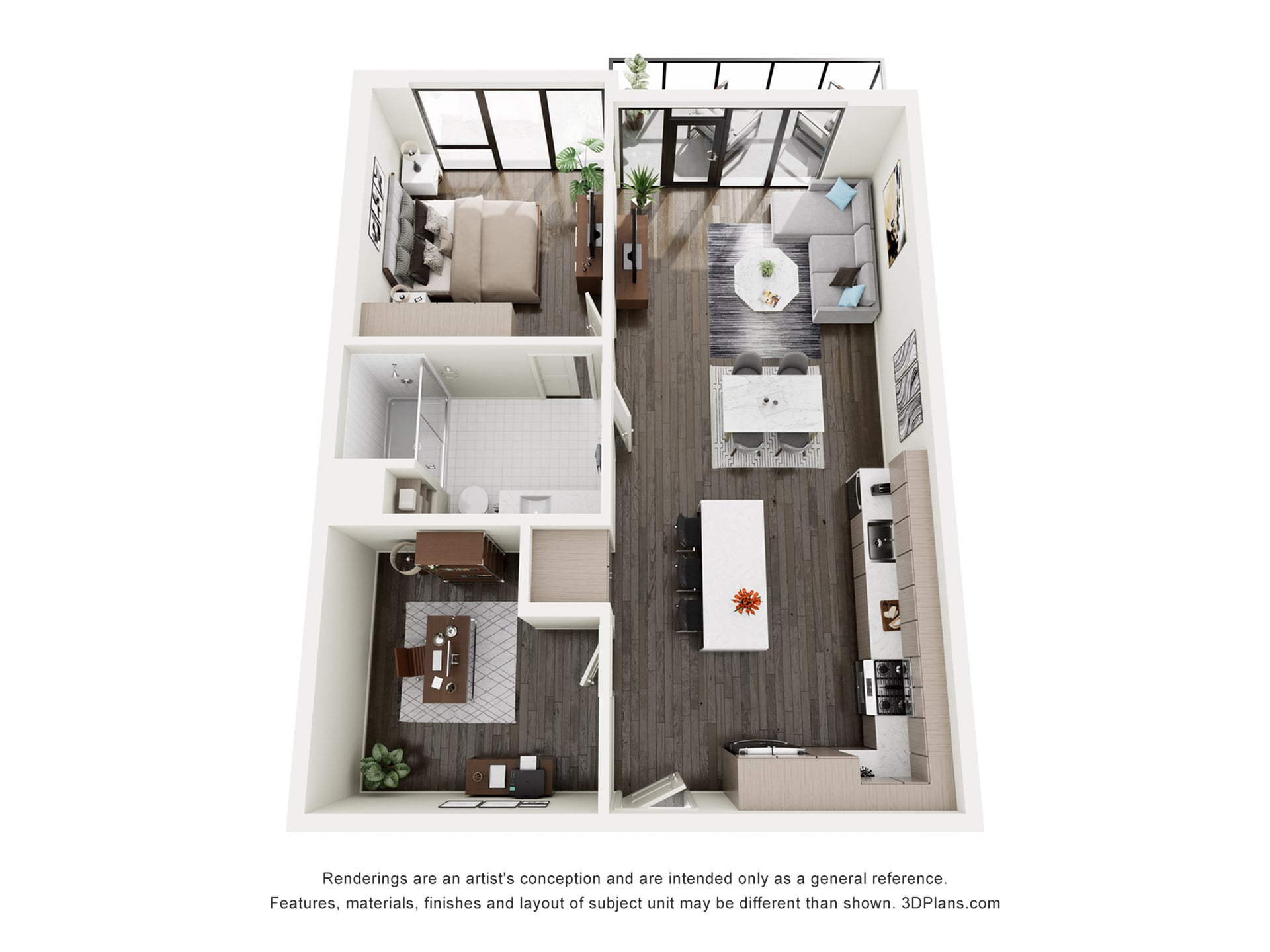 Floor plan layout diagram for A2D