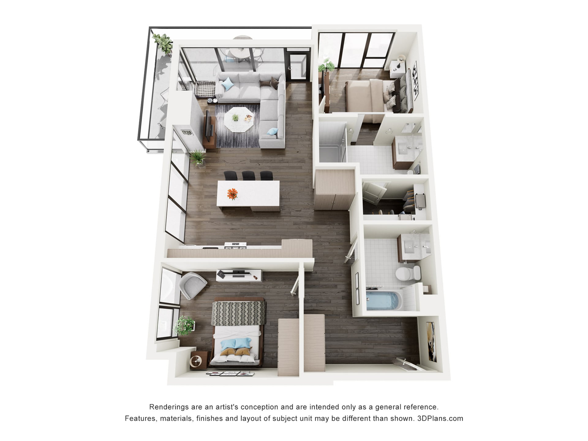 Floor plan layout diagram for B2