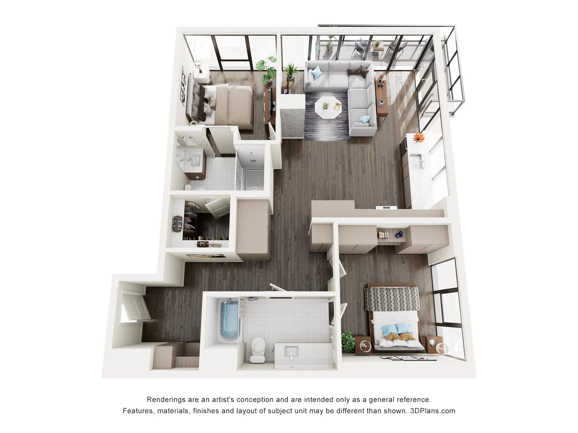 Floor plan layout diagram for B3
