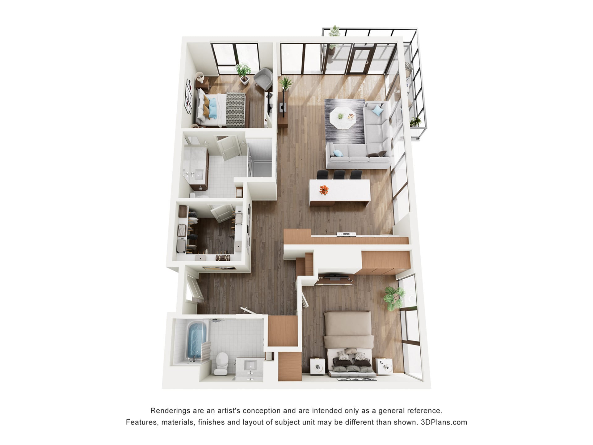 Floor plan layout diagram for B4