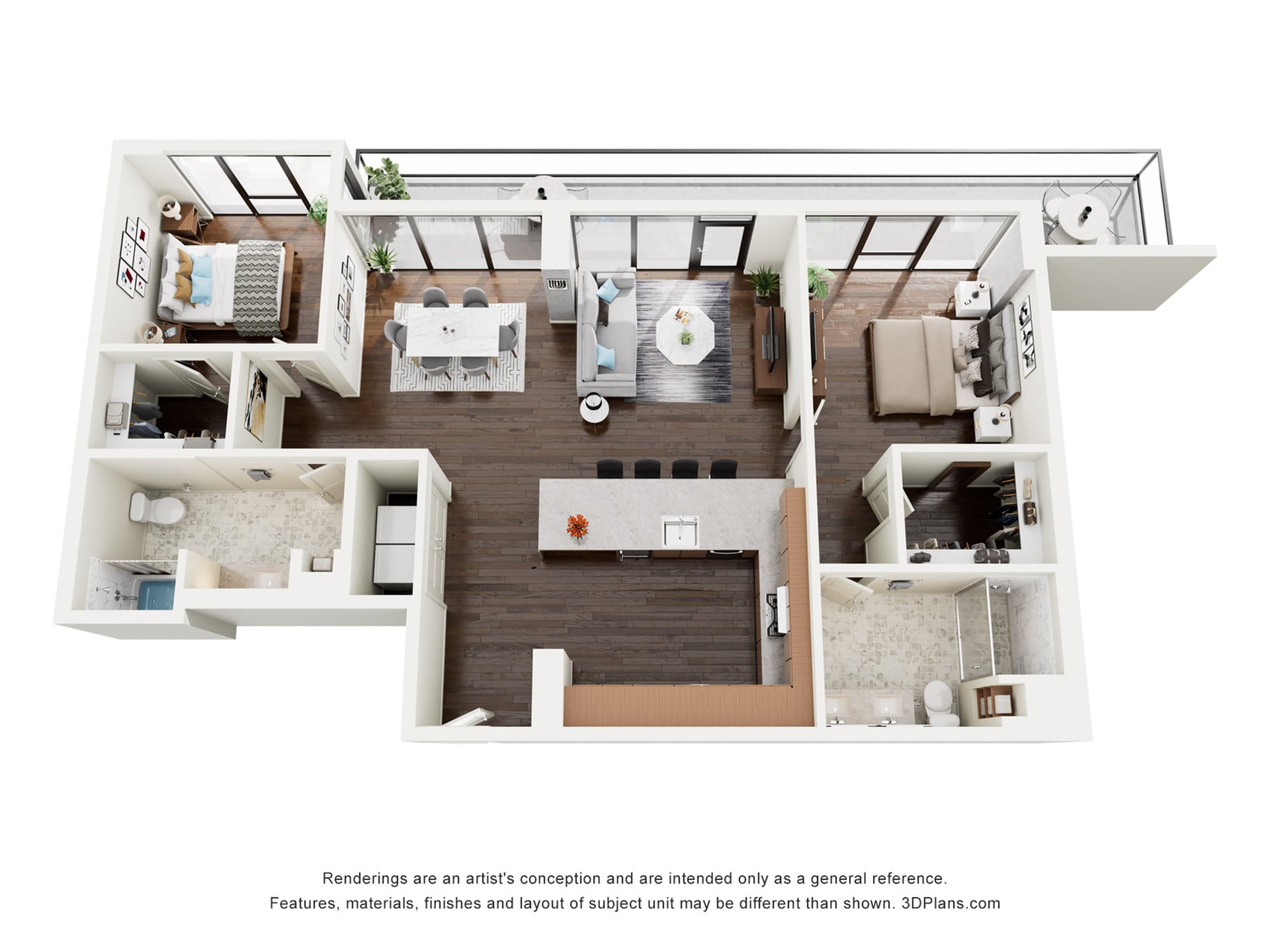 Floor plan layout diagram for B3PH