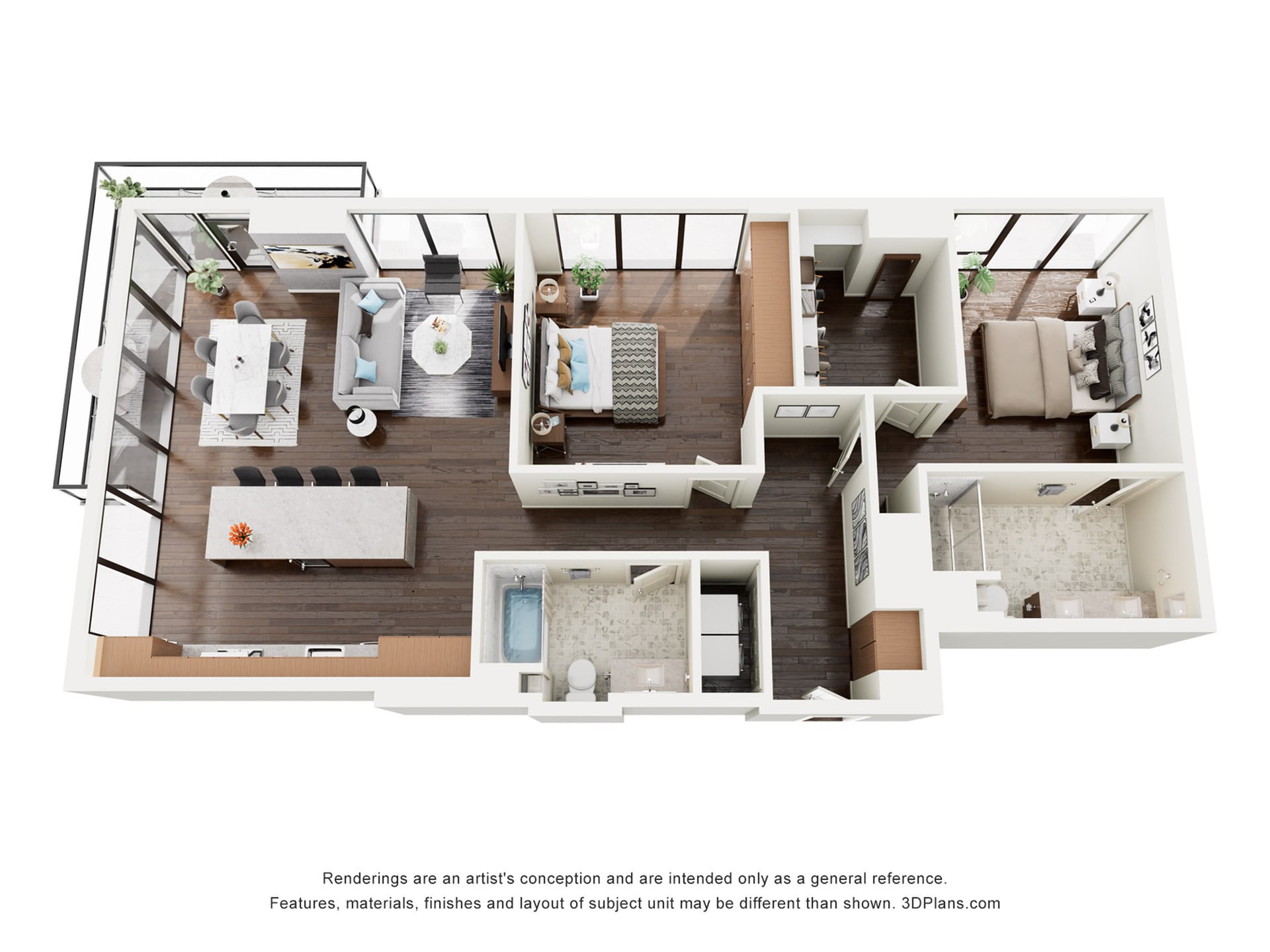 Floor plan layout diagram for B4PH
