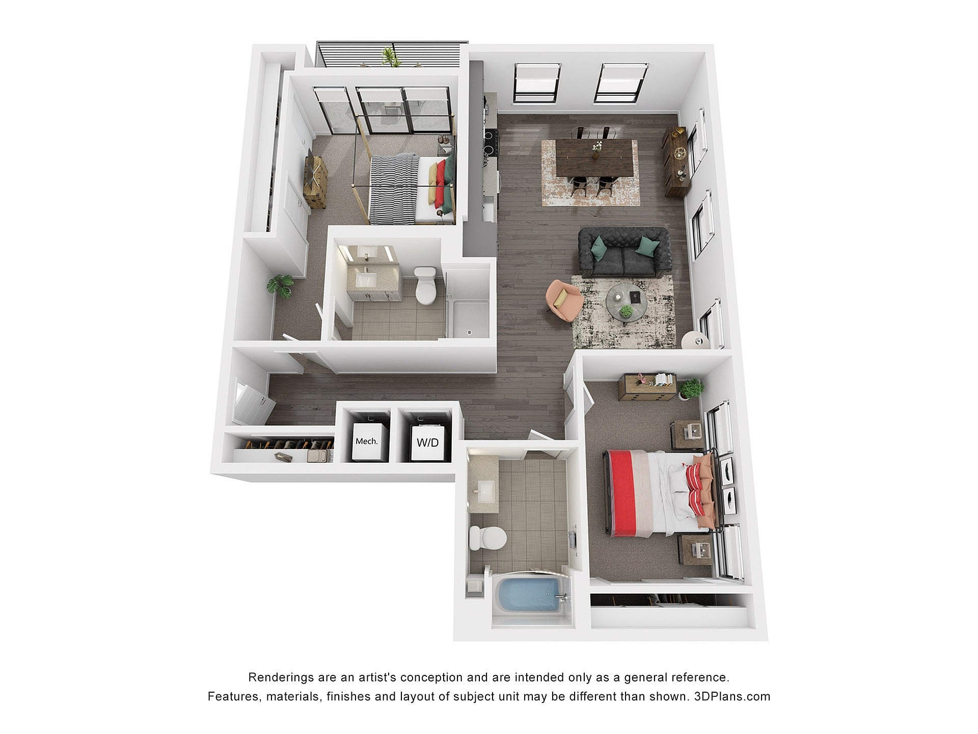 Floor plan layout diagram for P2-B4