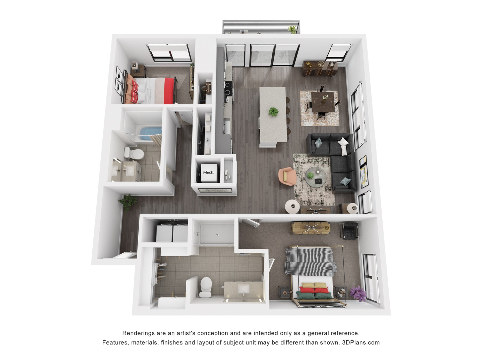 Floor plan layout diagram for B9P
