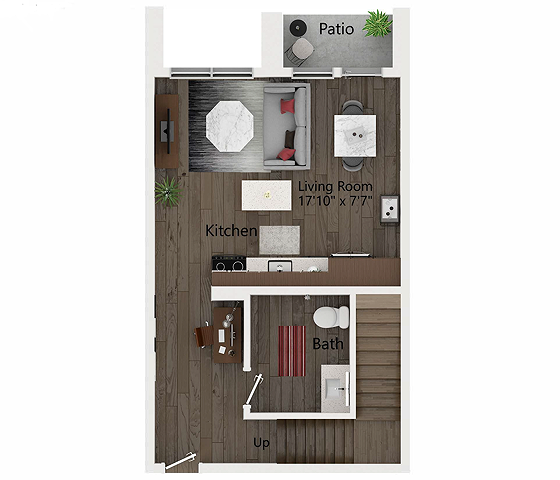 Floor plan layout diagram for S1TH