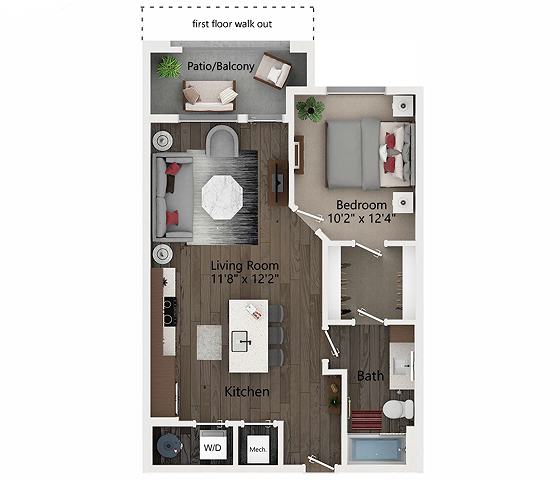 Floor plan layout diagram for A2