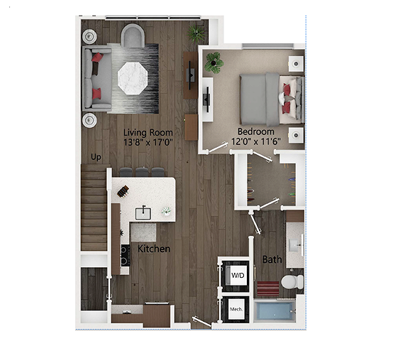 Floor plan layout diagram for A2L
