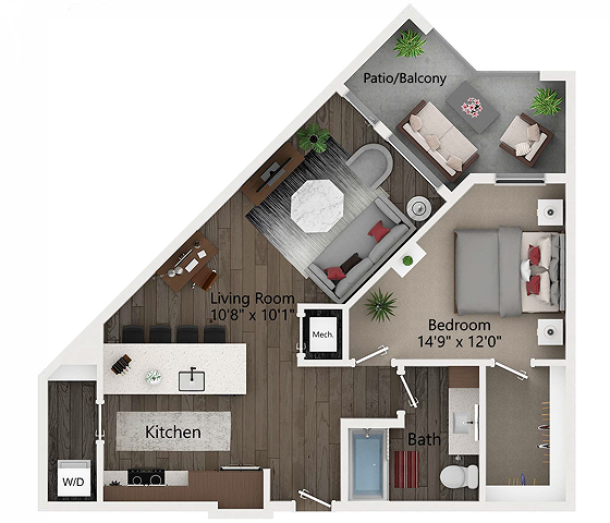 Floor plan layout diagram for A3