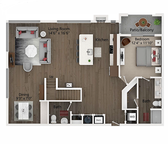 Floor plan layout diagram for A4L