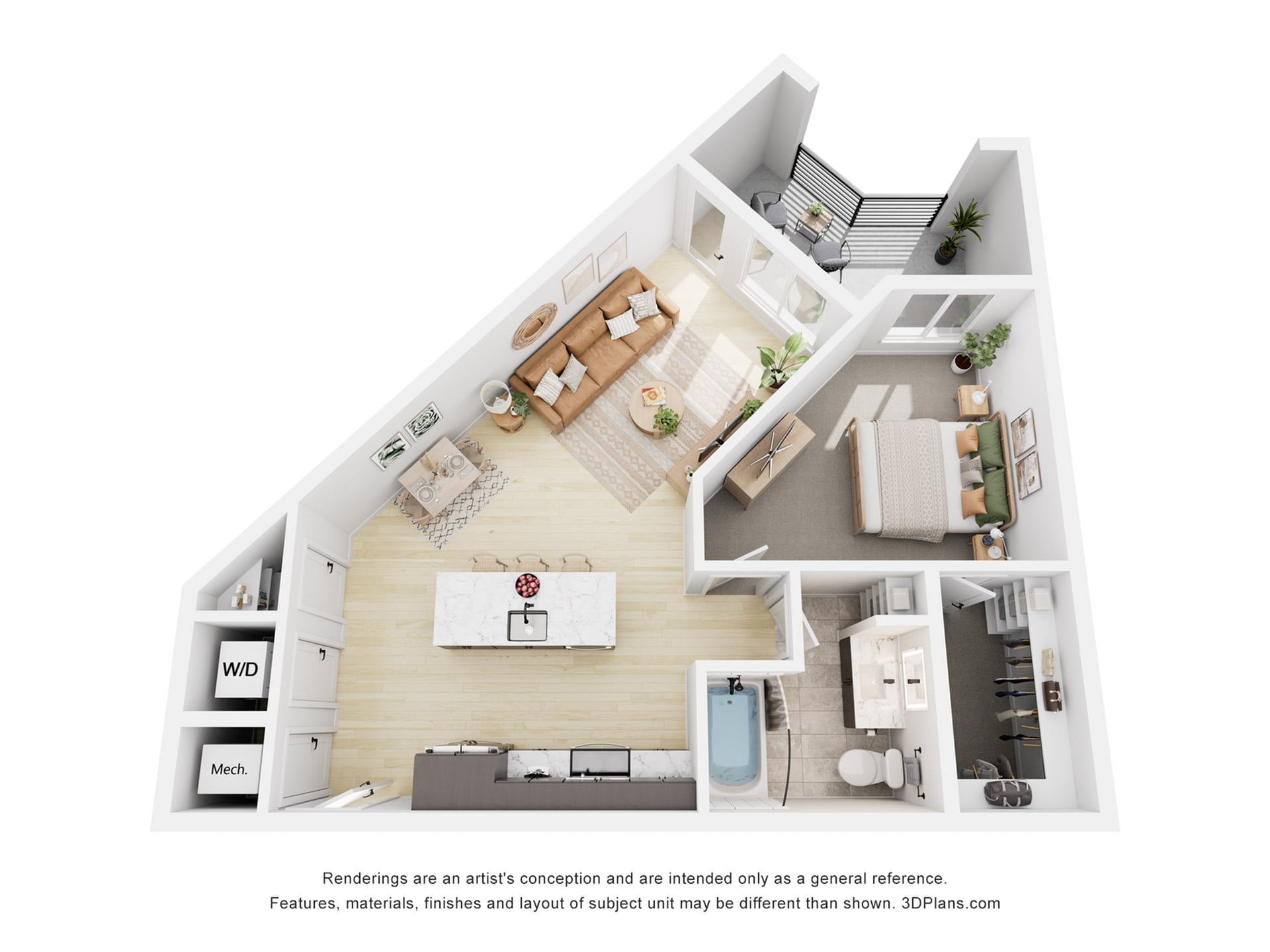 Floor plan layout diagram for A6