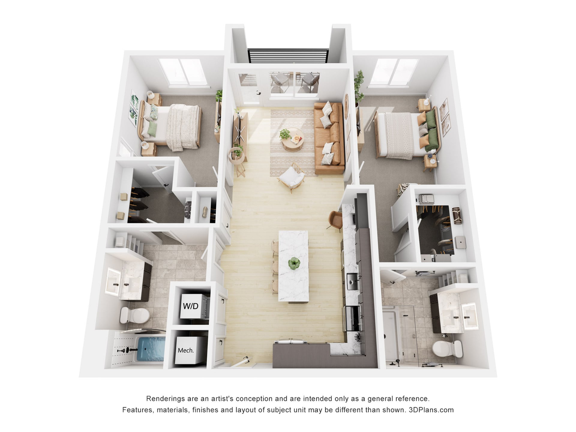 Floor plan layout diagram for B2