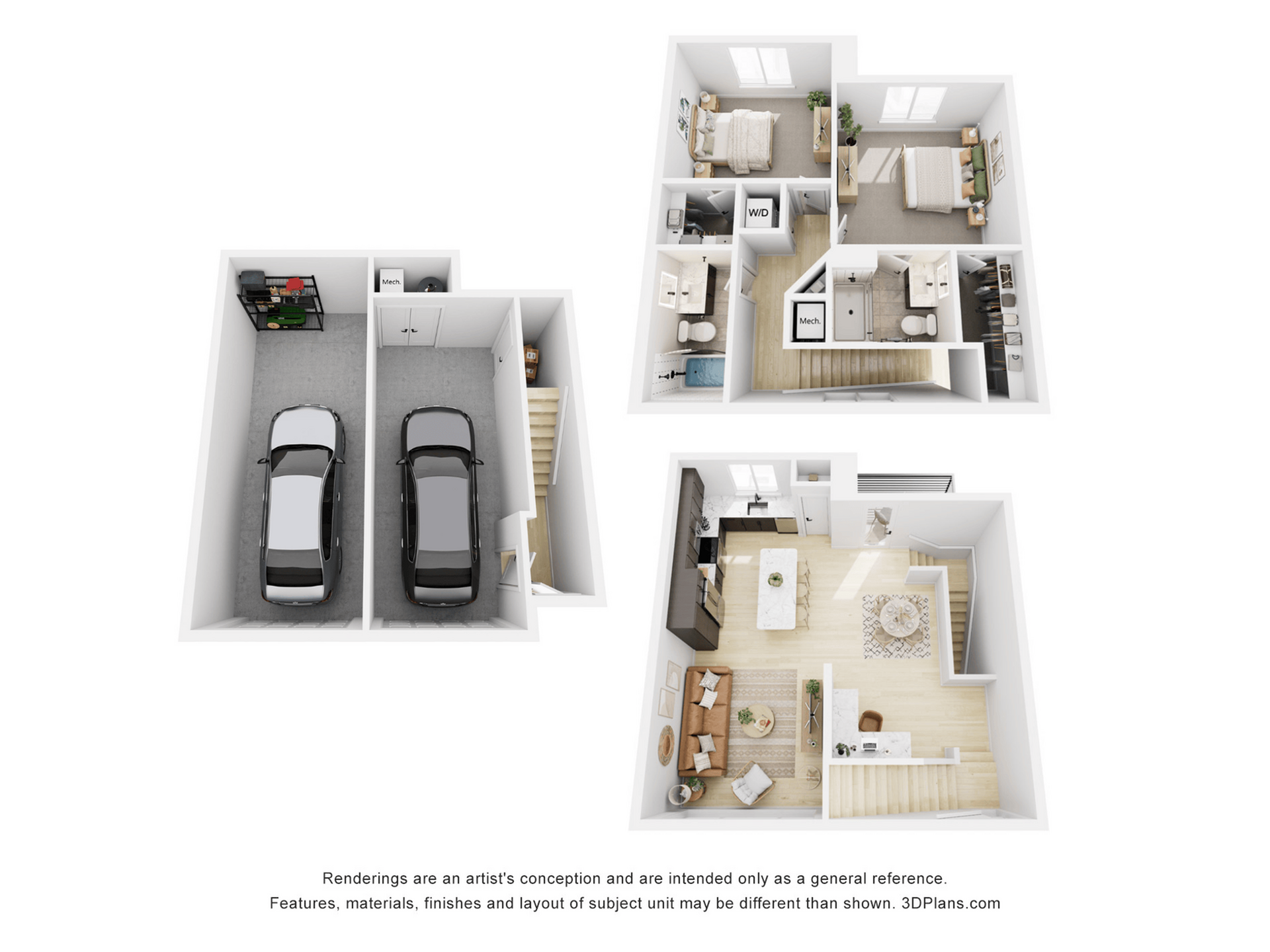 Floor plan layout diagram for B3