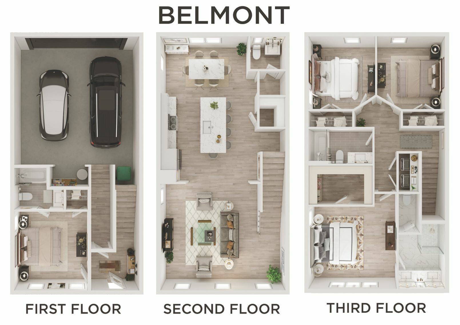 Floor plan layout diagram for Belmont