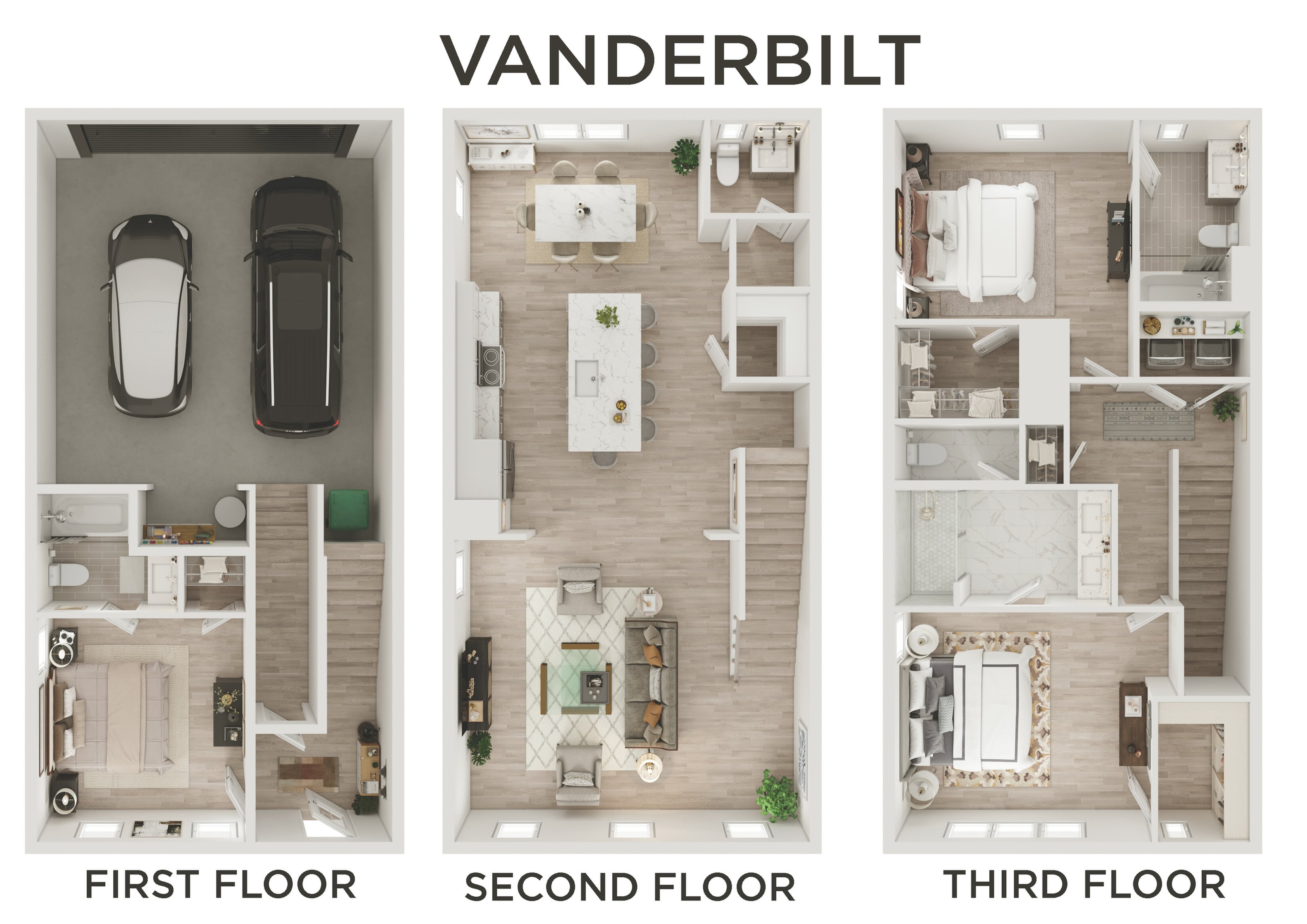 Floor plan layout diagram for Vanderbilt