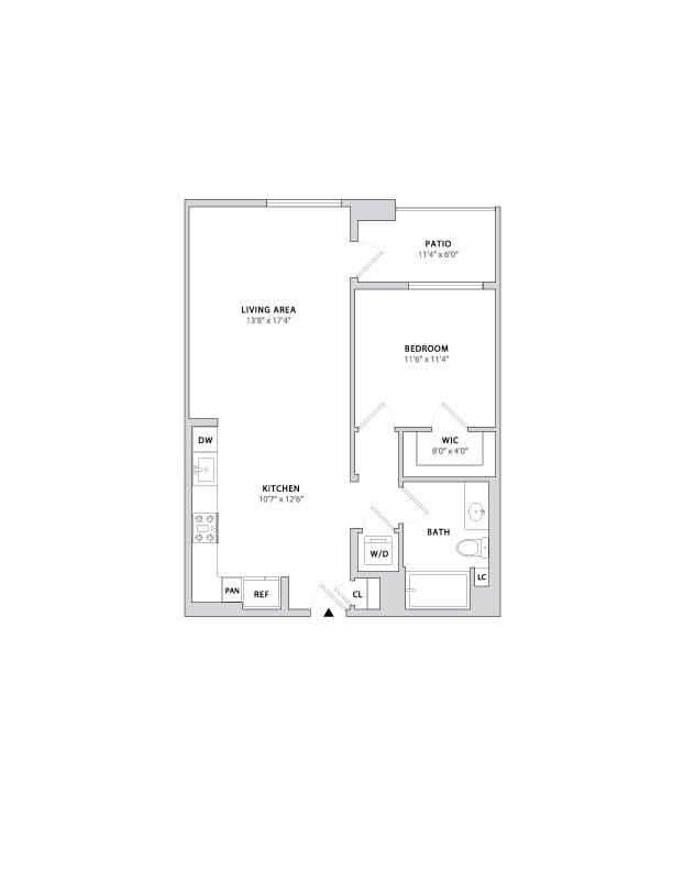 Floor plan layout diagram for A7
