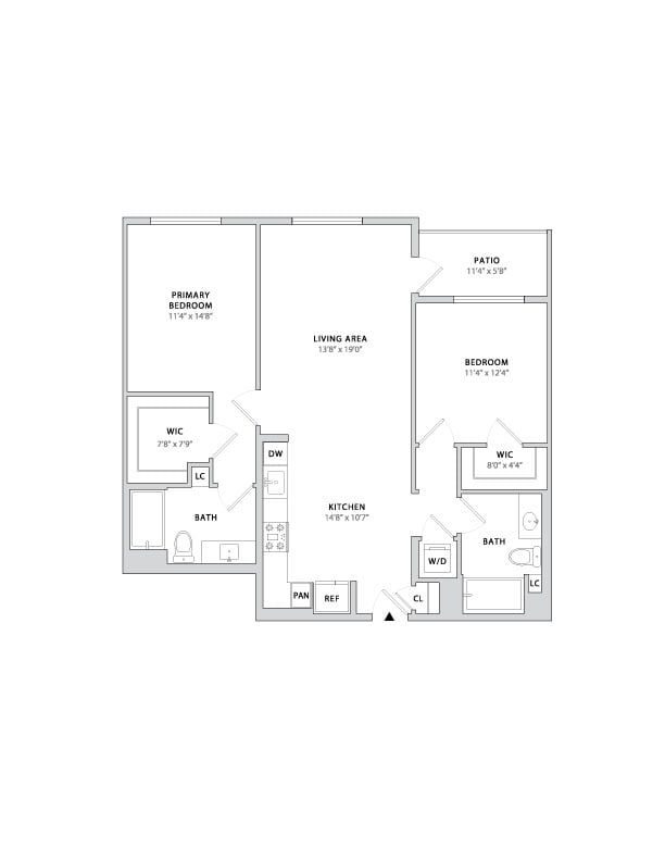 Floor plan layout diagram for B4.1