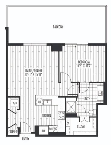Floor plan layout diagram for A2