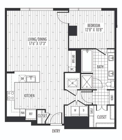 Floor plan layout diagram for A3