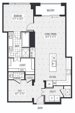 Floor plan layout diagram for A6