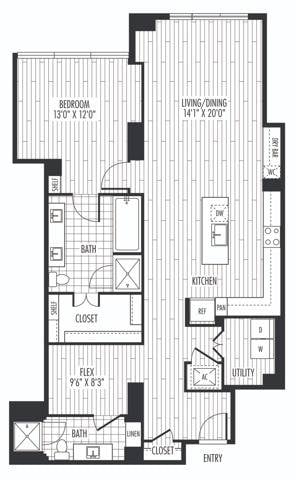 Floor plan layout diagram for A7