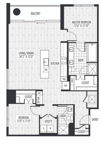 Floor plan layout diagram for B1