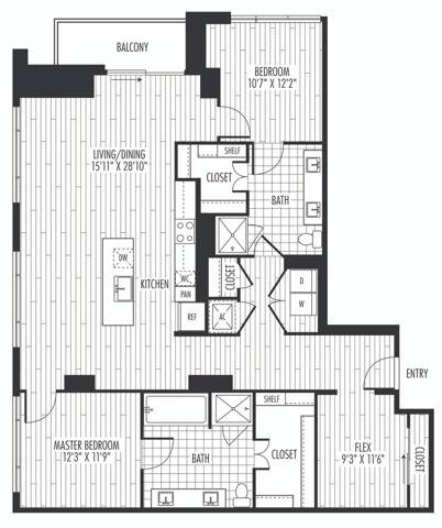 Floor plan layout diagram for B4