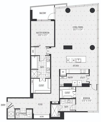 Floor plan layout diagram for B5