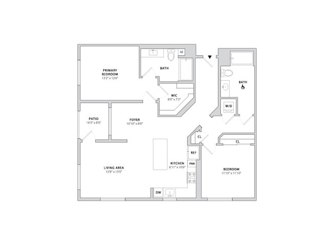 Floor plan layout diagram for B5.1