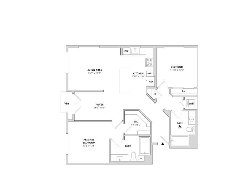 Floor plan layout diagram for B5 - R