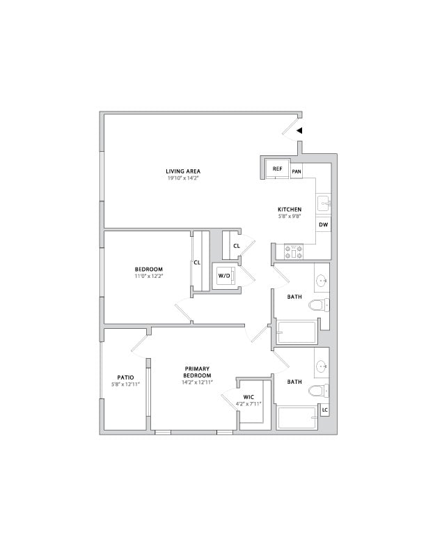 Floor plan layout diagram for B3