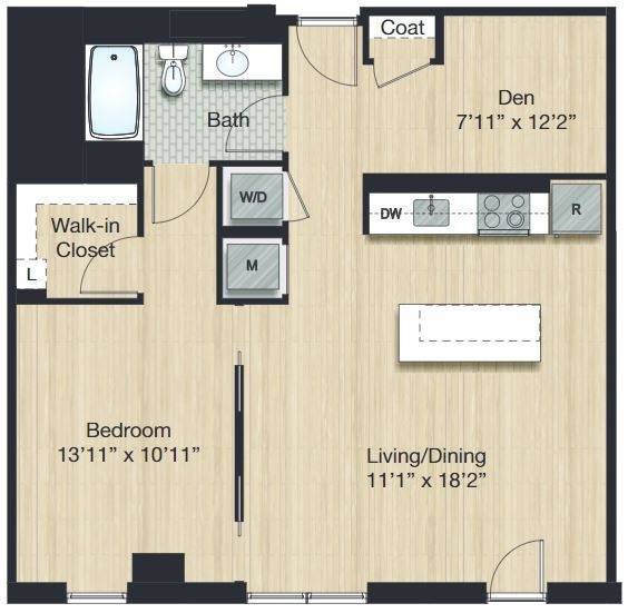 Apartment 616 floorplan