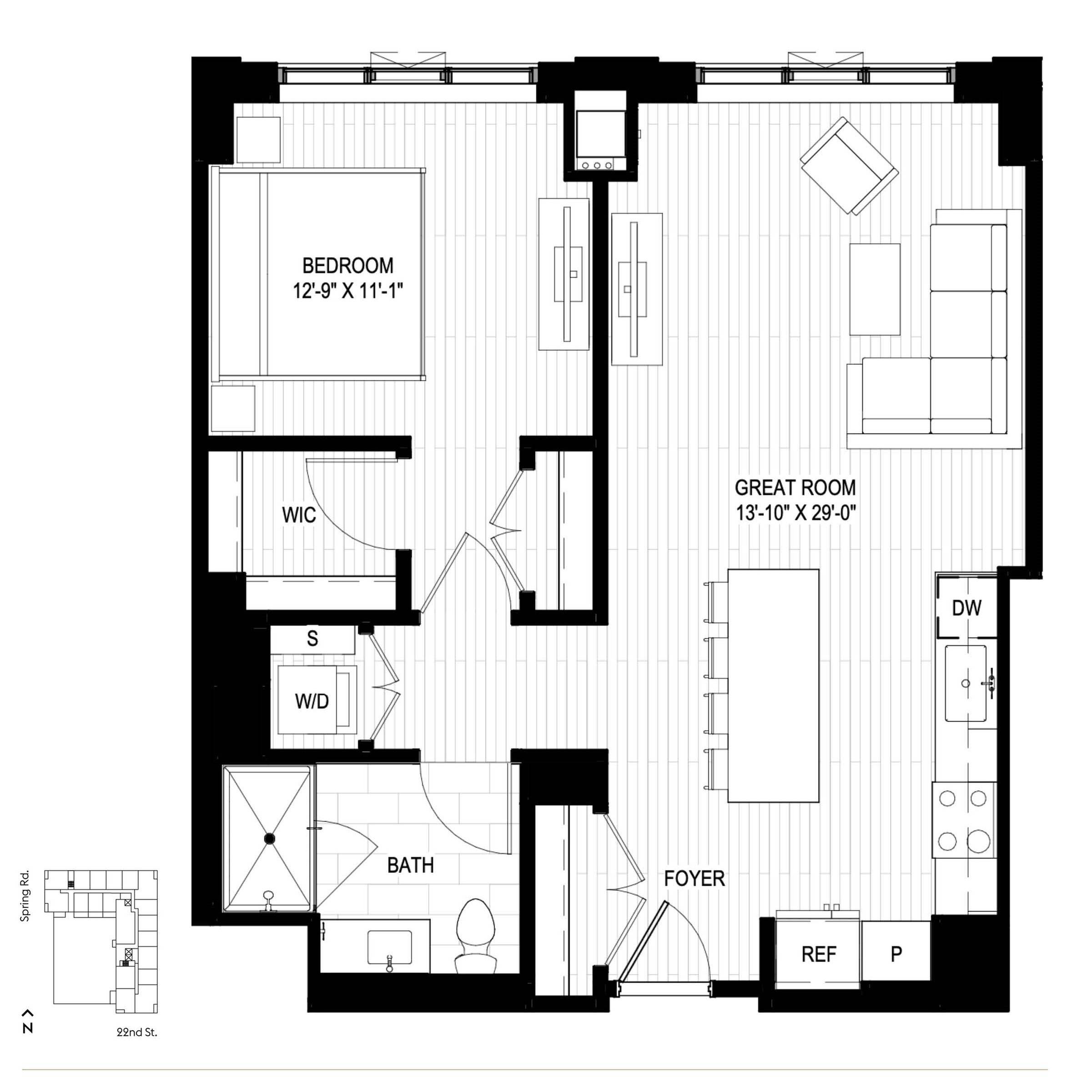 Floor plan layout diagram for F1.2