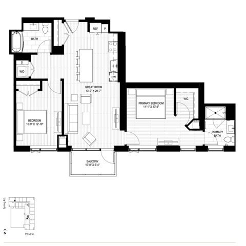 Floor plan layout diagram for C2