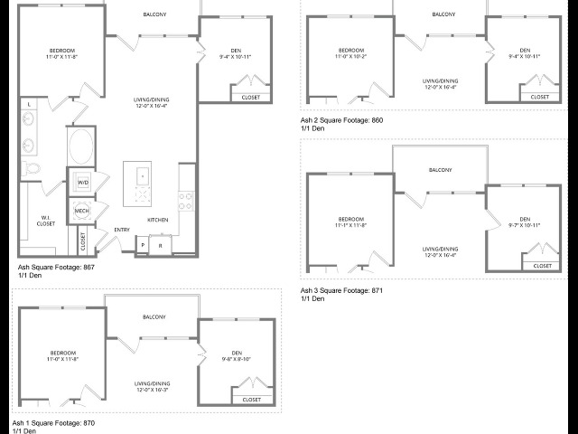 Floor plan layout diagram for Ash 2